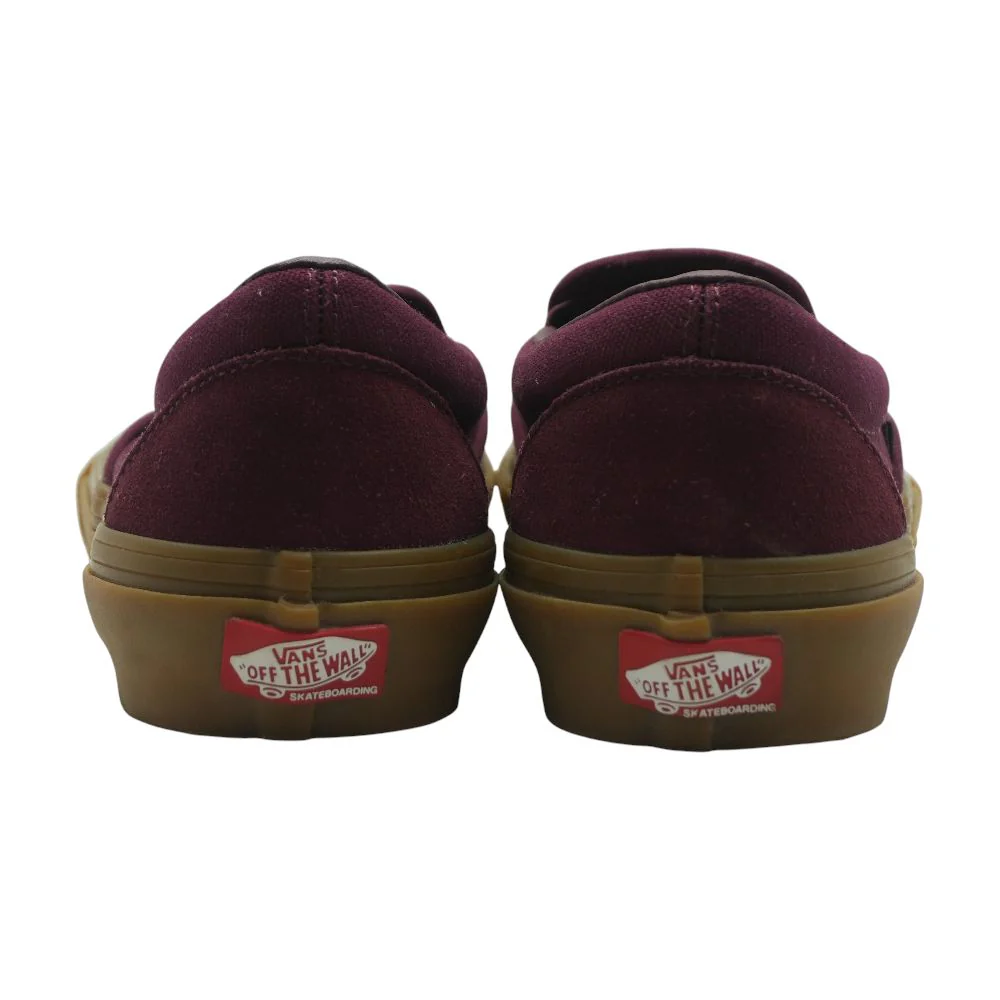 Burgundy Slip On Athletic Shoes - Image 2
