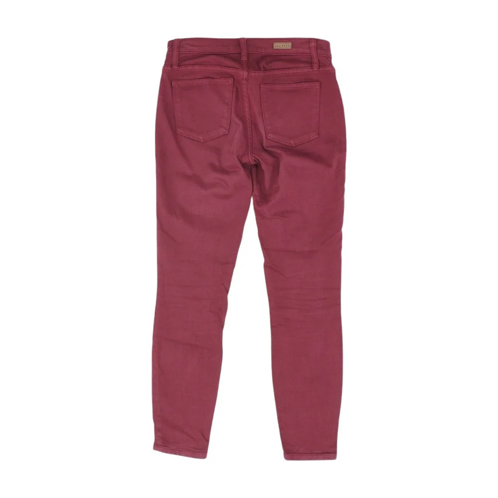 Burgundy Solid Chino Pants - Image 2