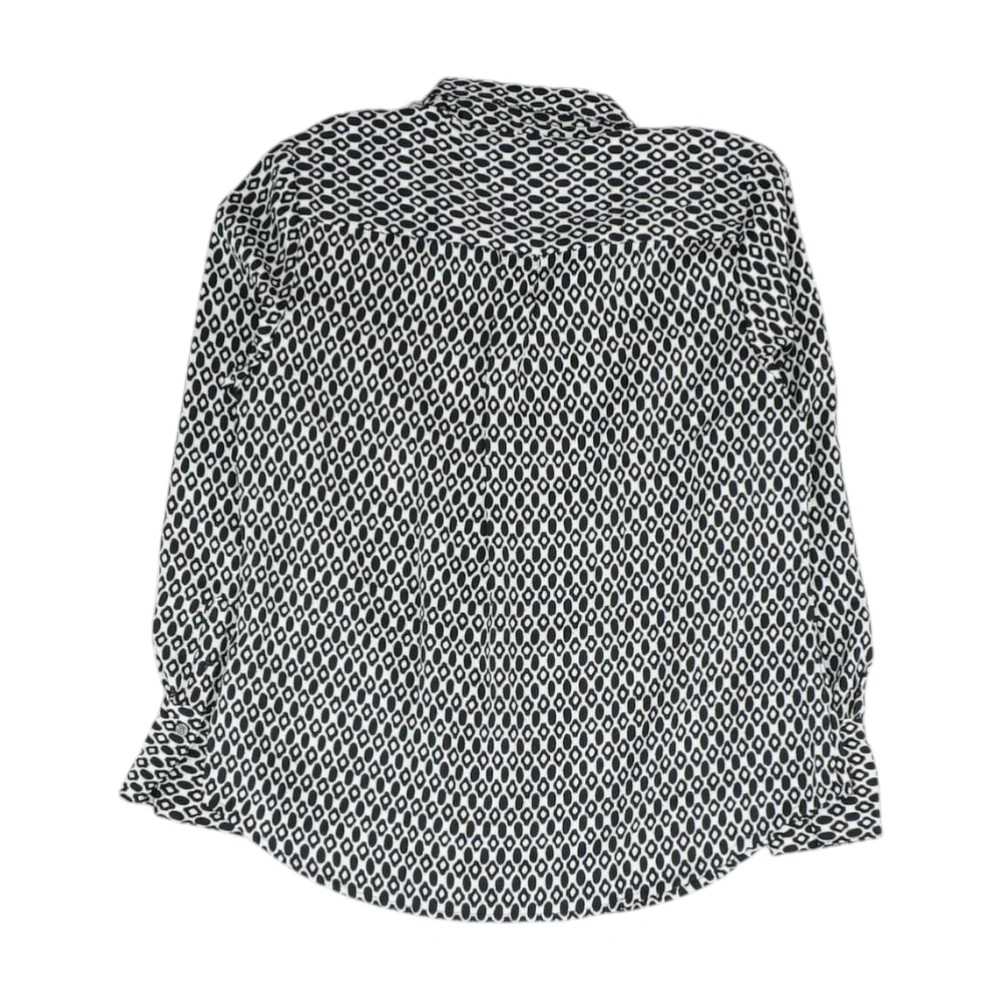 White Geometric Button Down - Image 2