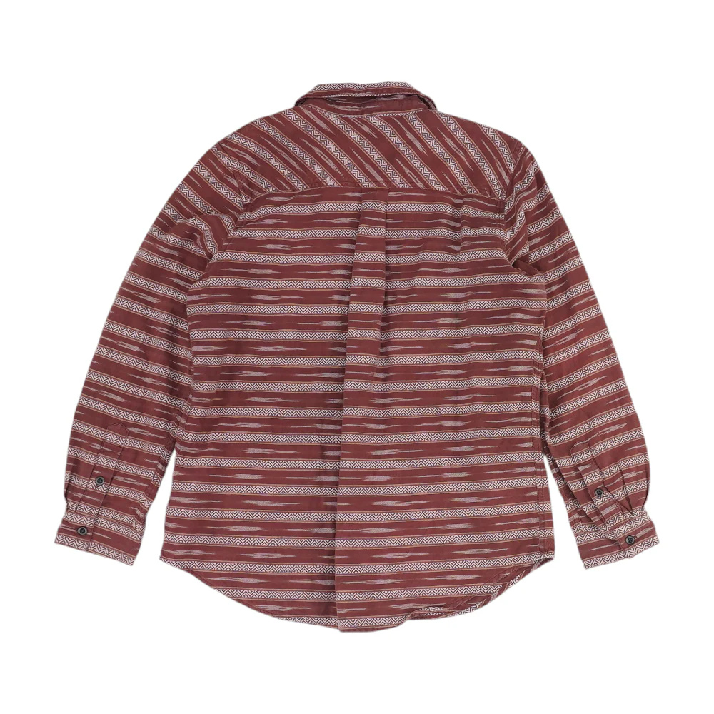 Maroon Abstract Button Down - Image 2