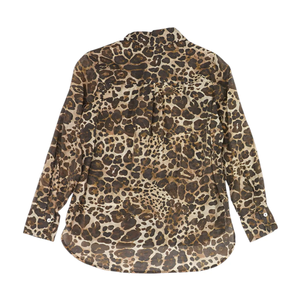Tan Animal Print Button Down - Image 2