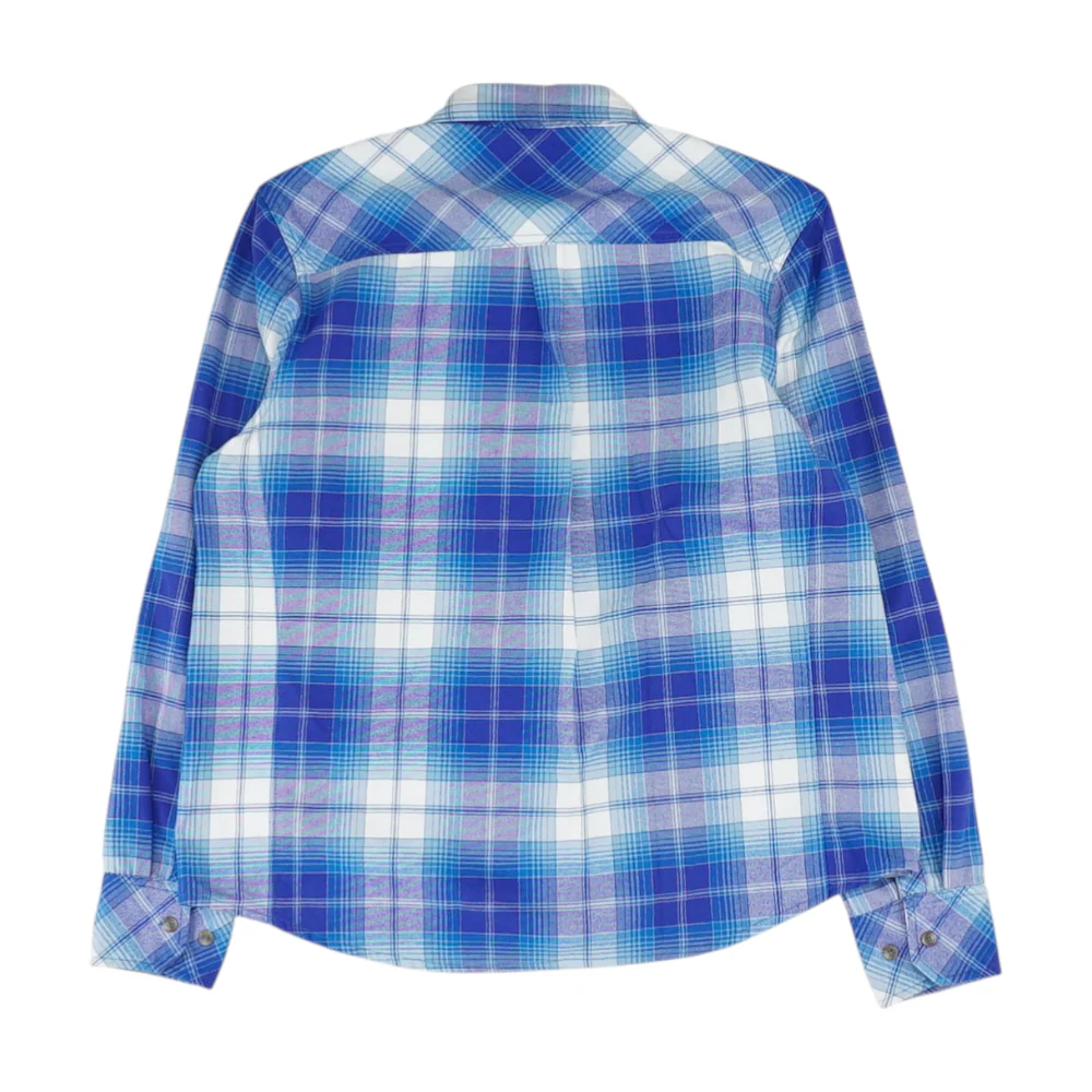 Blue Plaid Flannel Button Down - Image 2