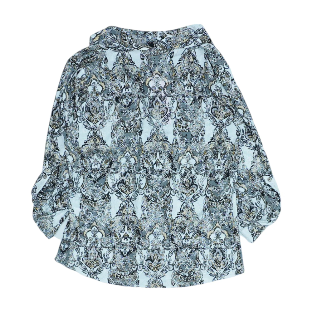 Gray Abstract Button Down - Image 2