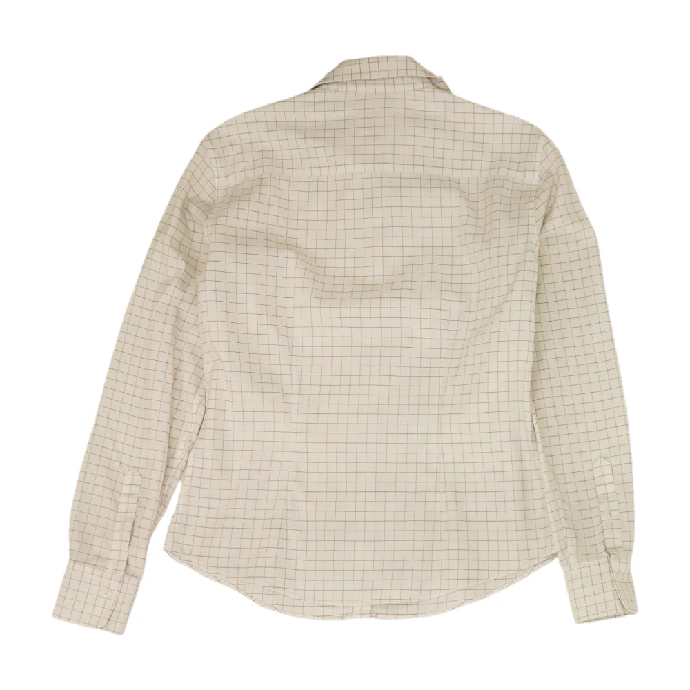 Beige Check Button Down - Image 2