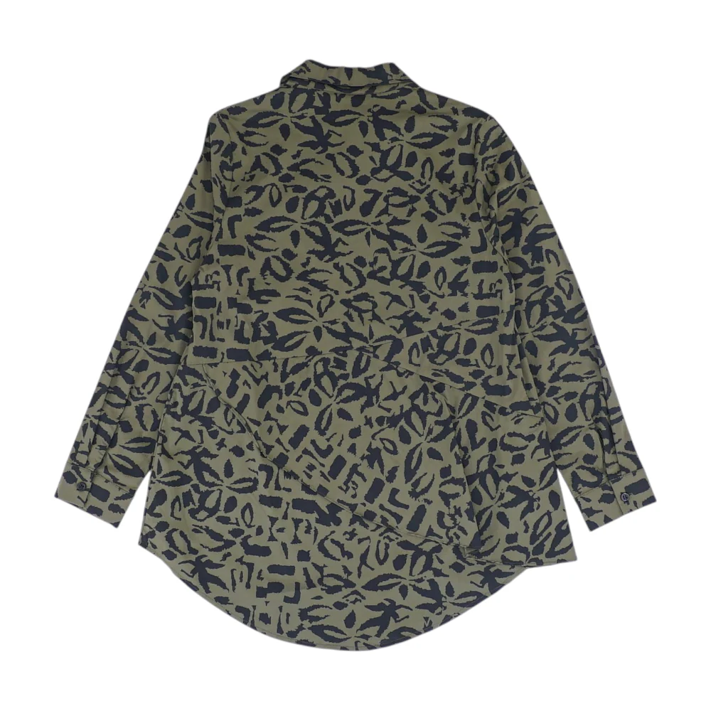 Olive Print Button Down - Image 2