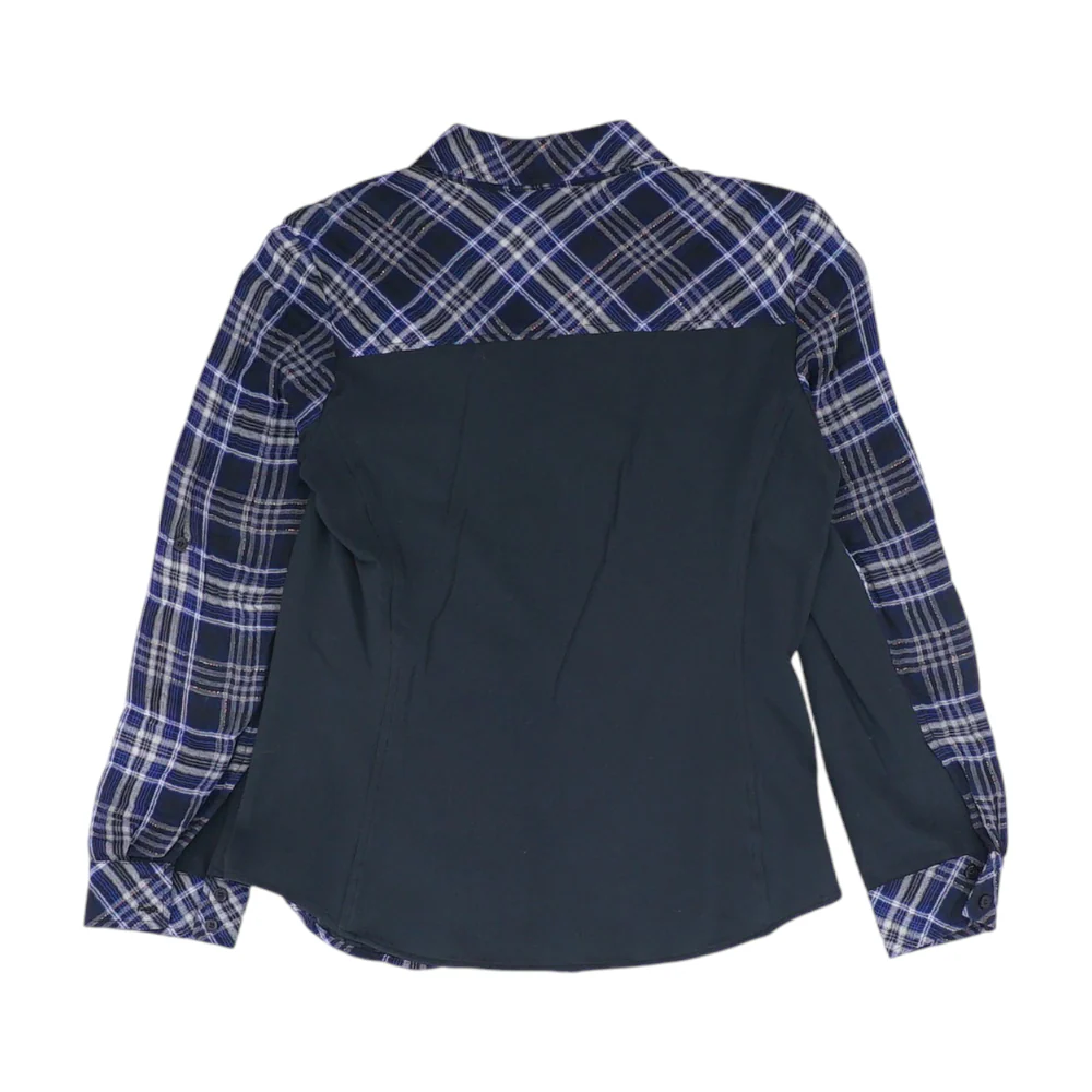 Navy Plaid Button Down - Image 2