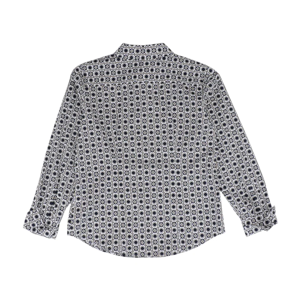 White Geometric Button Down - Image 2