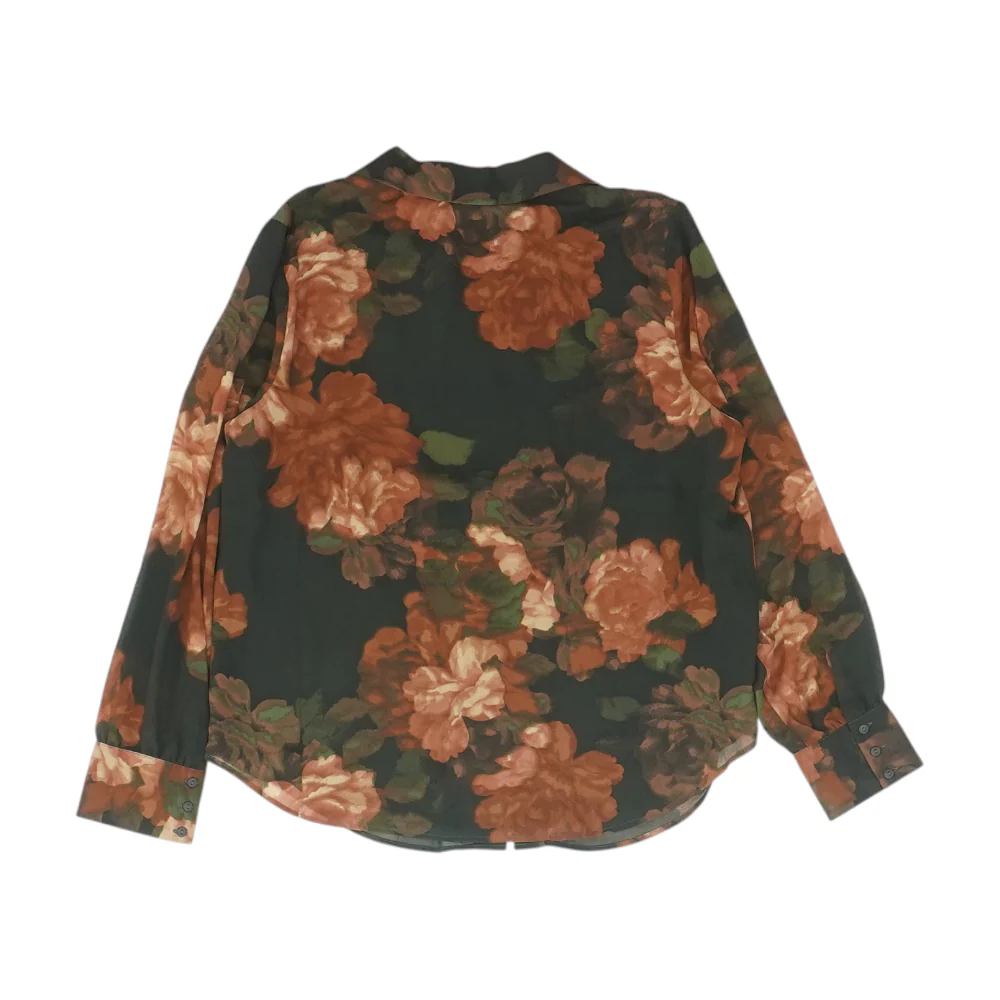 Black Floral Button Down - Image 2