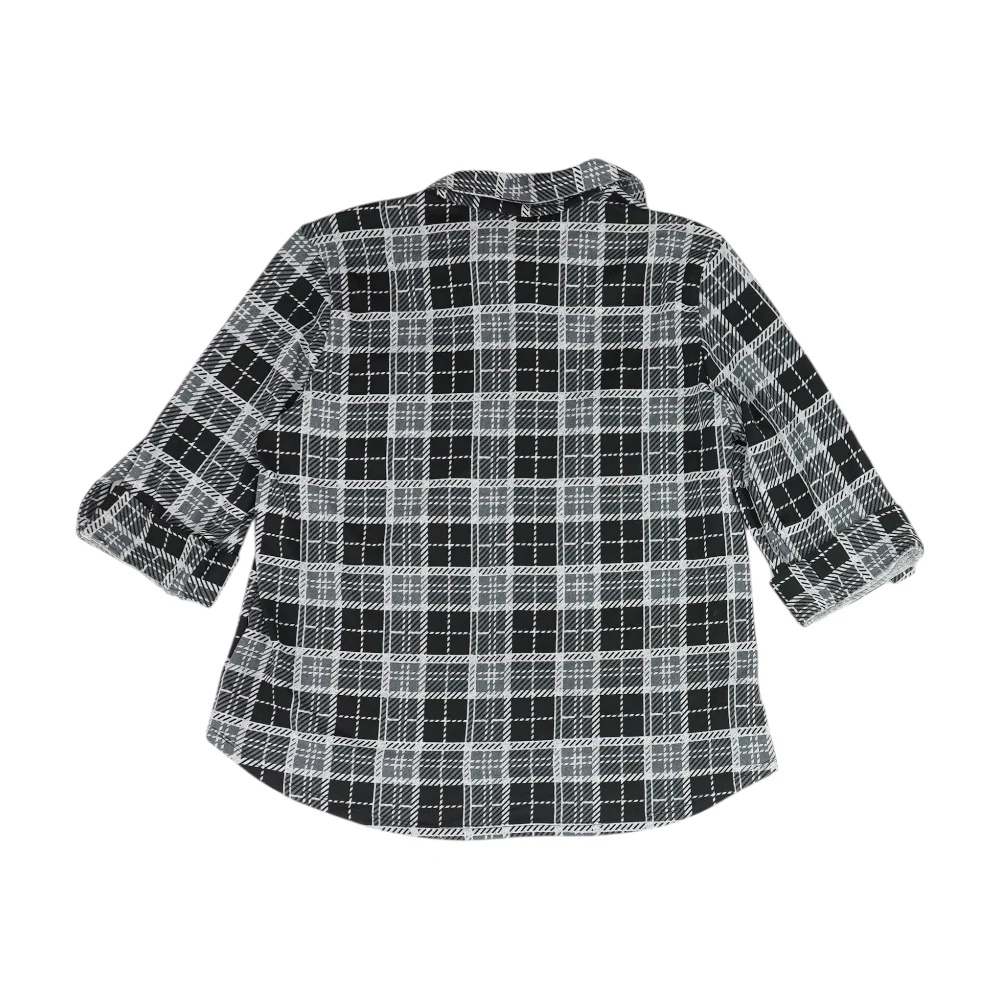 Black Plaid Button Down - Image 2