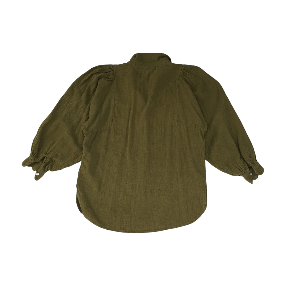 Green Button Down - Image 2