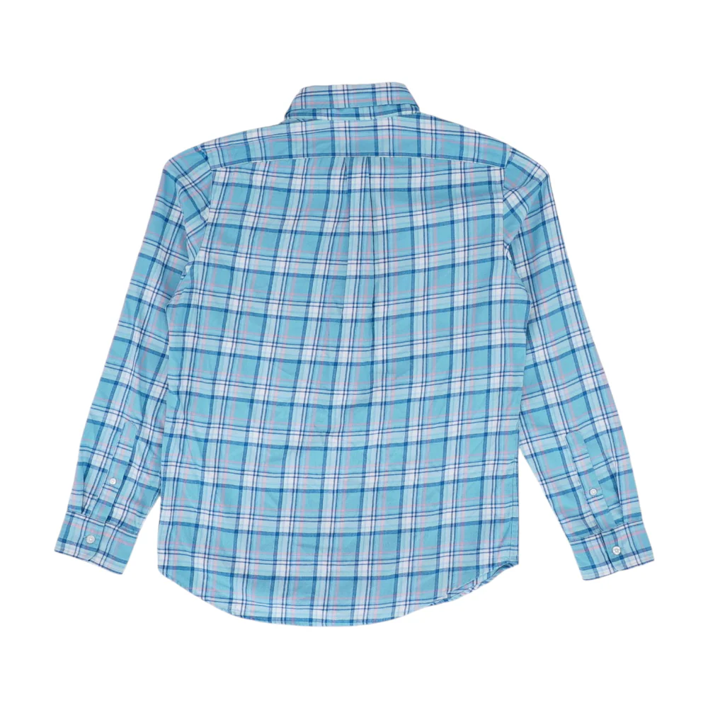Blue Plaid Flannel Button Down - Image 2