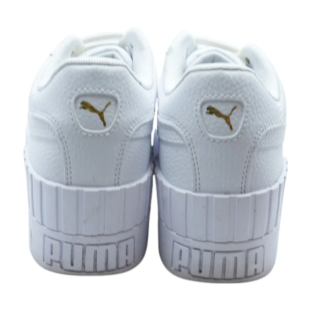 Cali Wedge White Low Top Athletic Shoes - Image 2