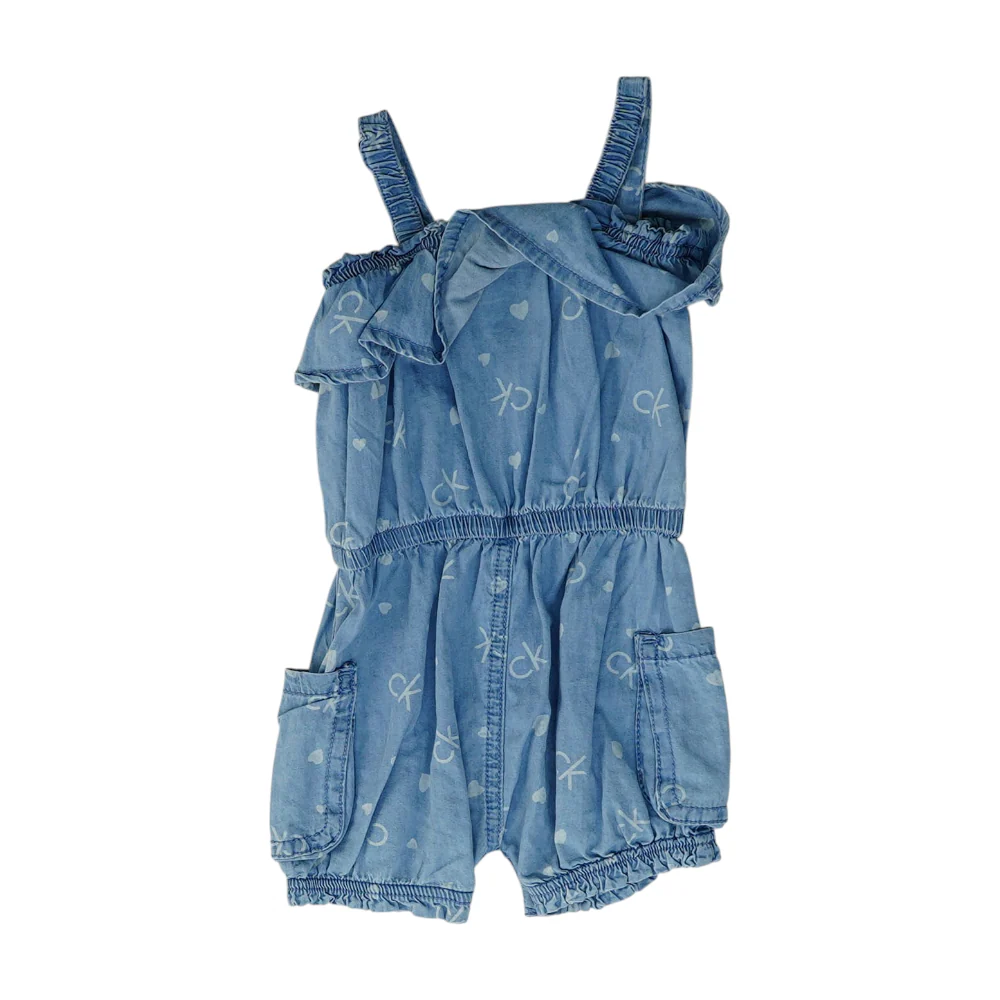 Blue Graphic Sleeveless One-Piece - Image 2