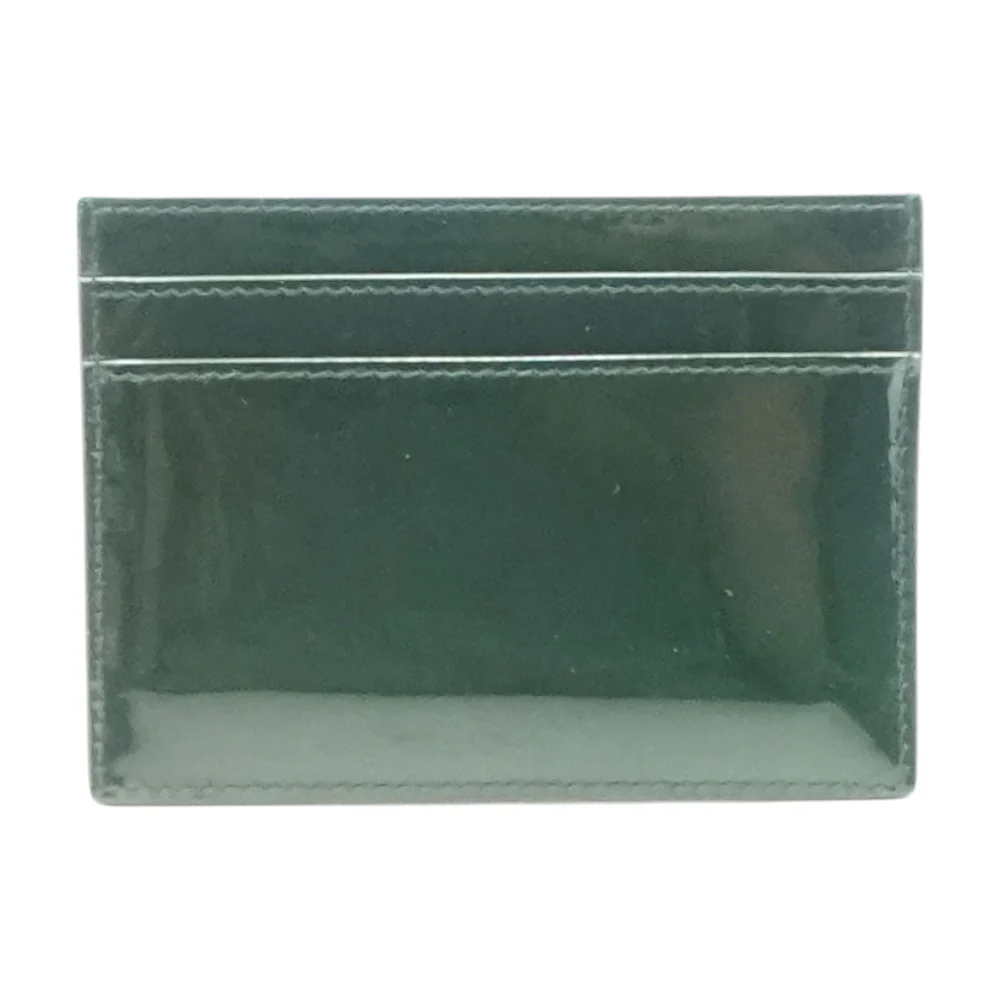 Fir Leaf Cassandre Card Case in Patent Leather - Image 2