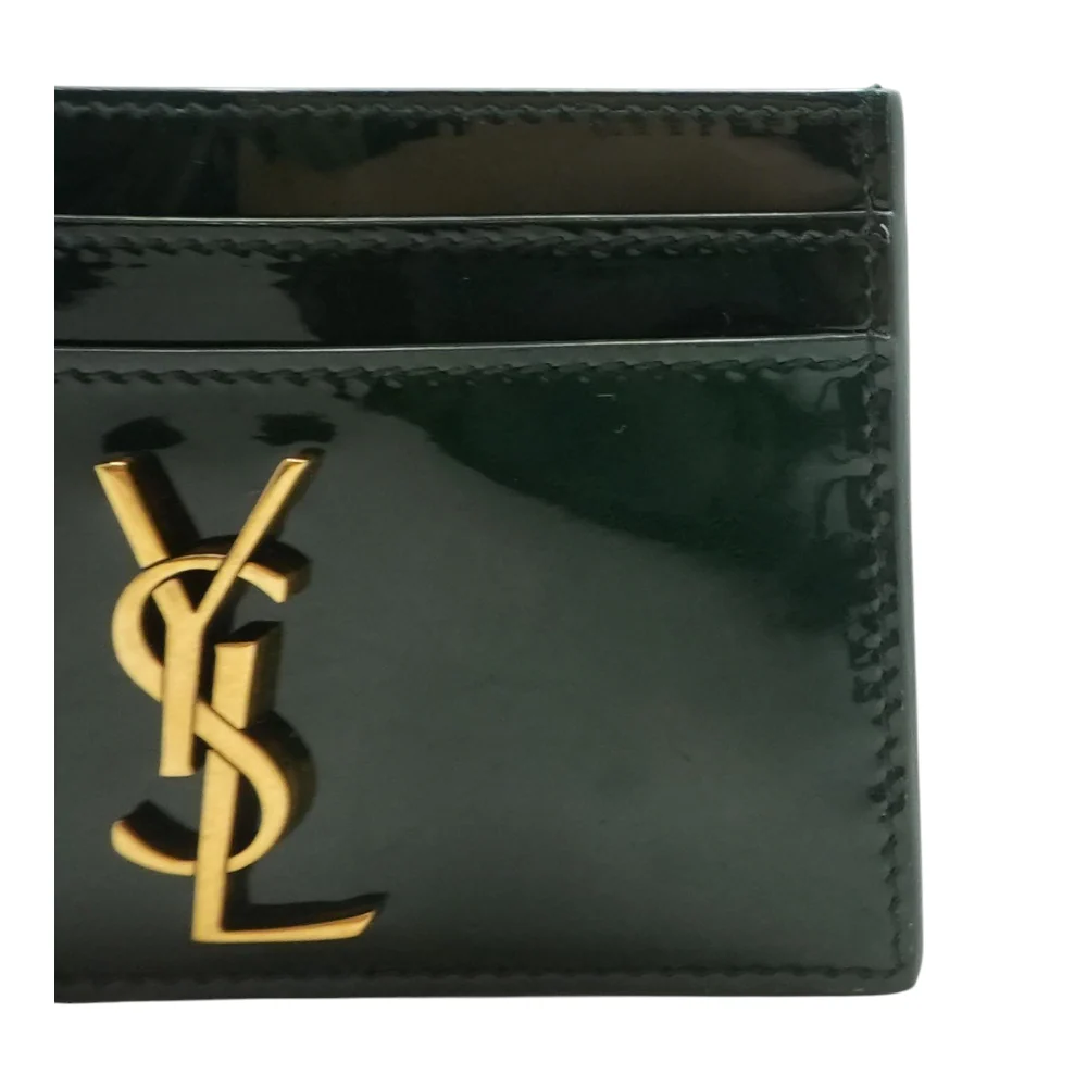 Fir Leaf Cassandre Card Case in Patent Leather - Image 6