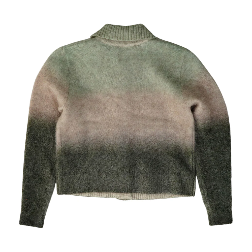 Multi Color Block Cardigan Sweater - Image 2