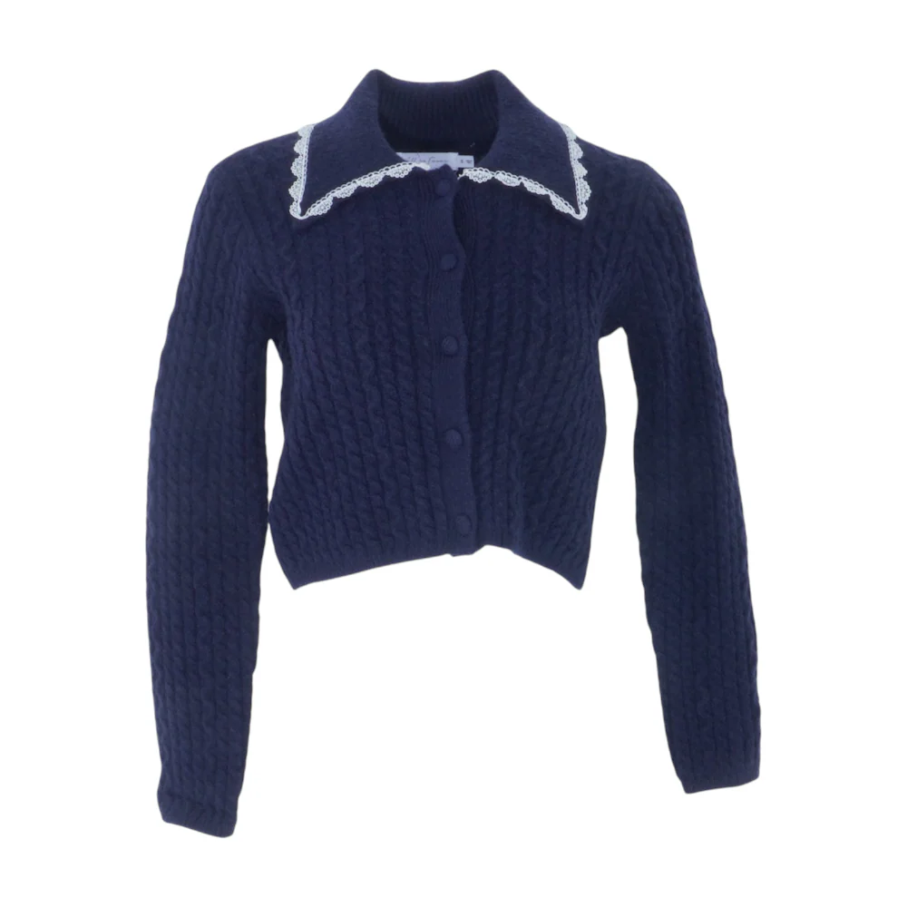Navy Cardigan Sweater