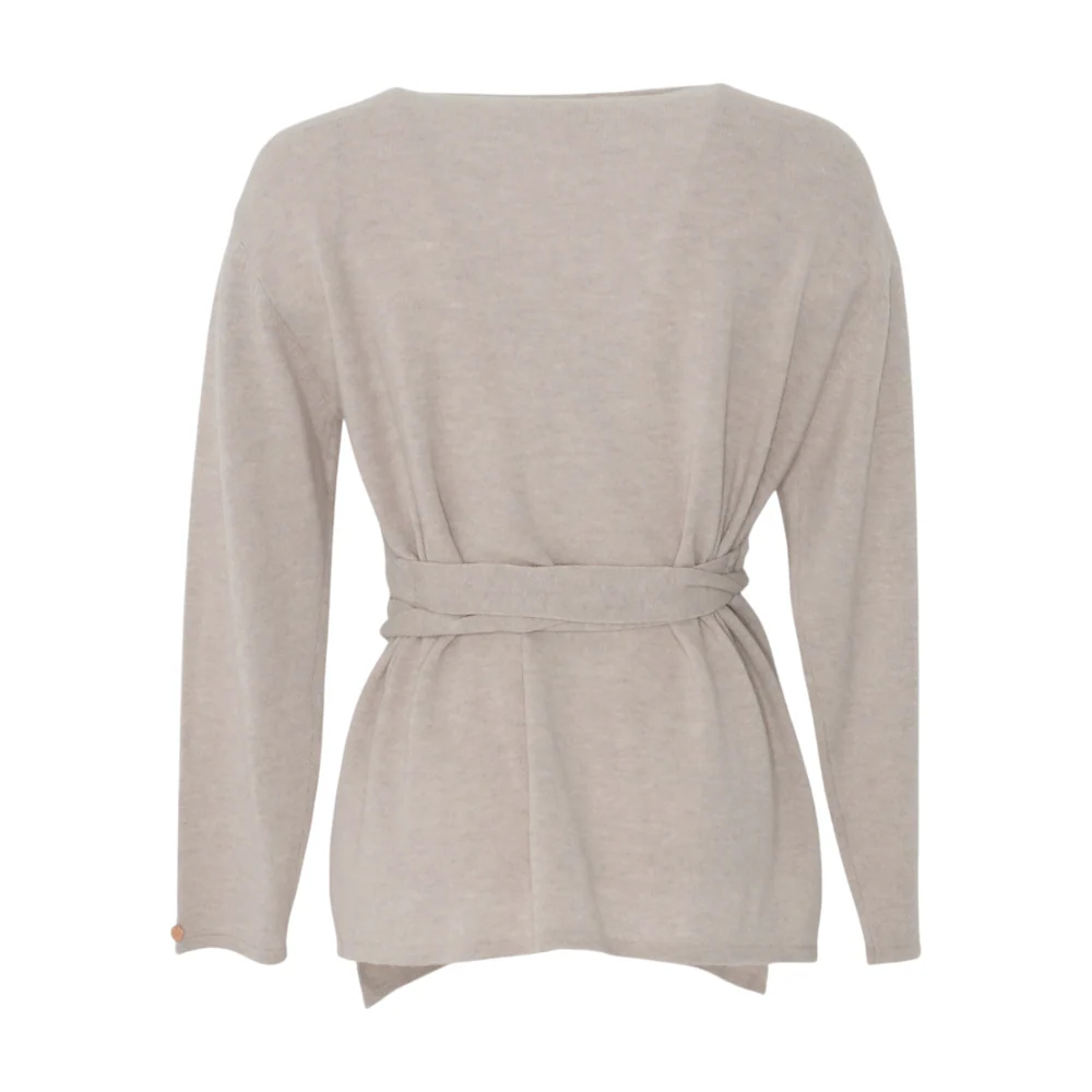 Beige Maternity Cardigan Sweater - Image 2