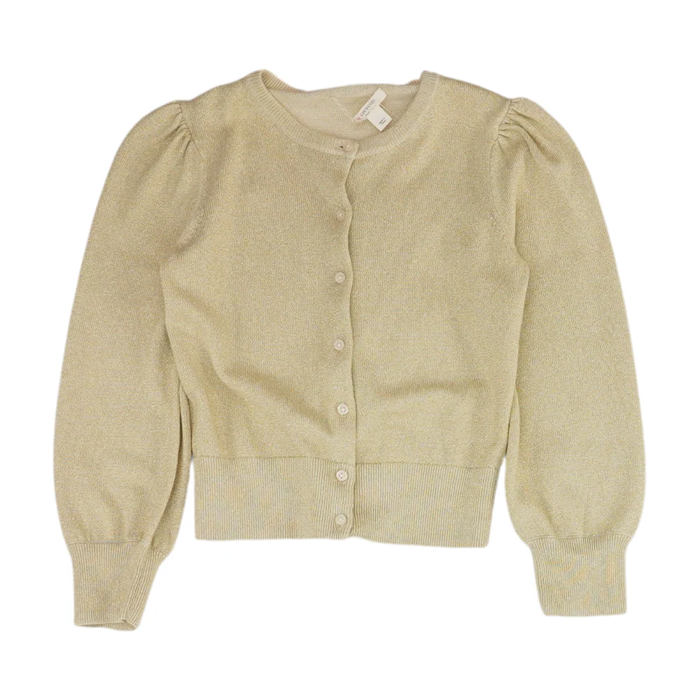 Gold Cardigan Sweater
