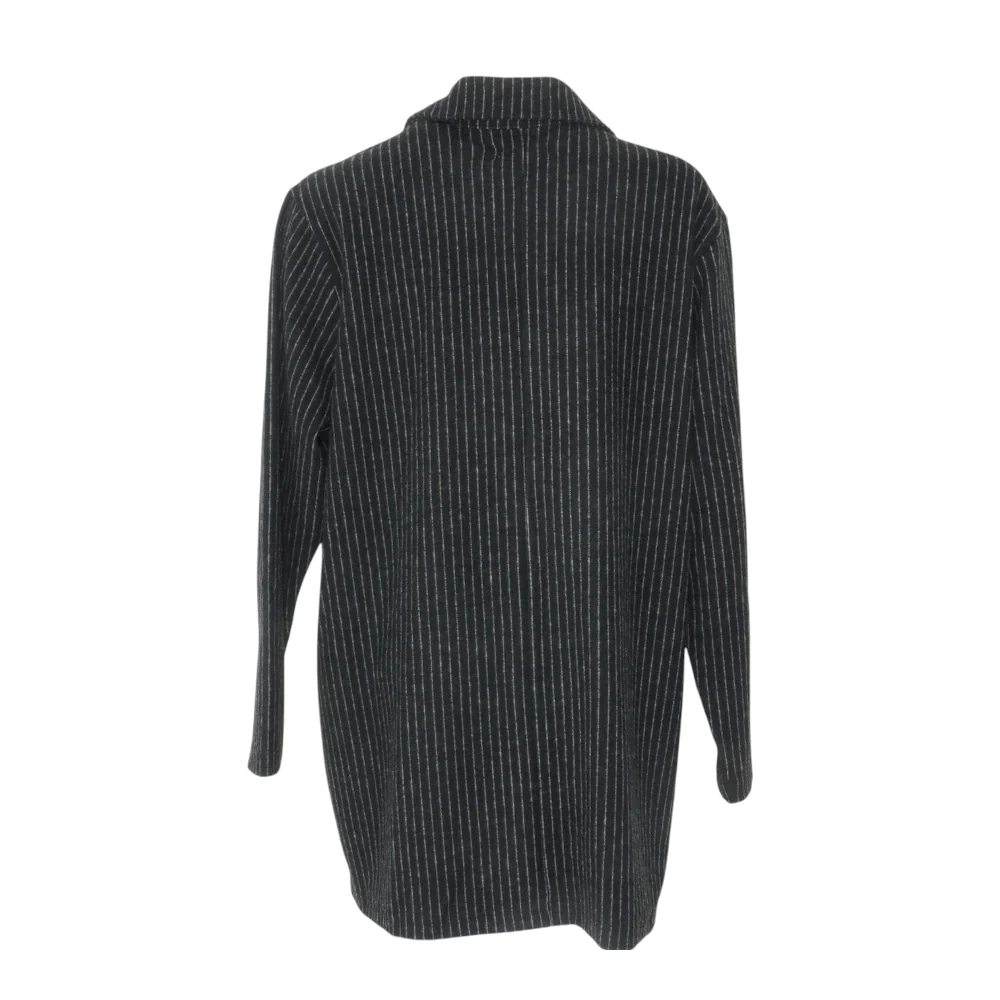 Black Striped Cardigan Sweater - Image 2