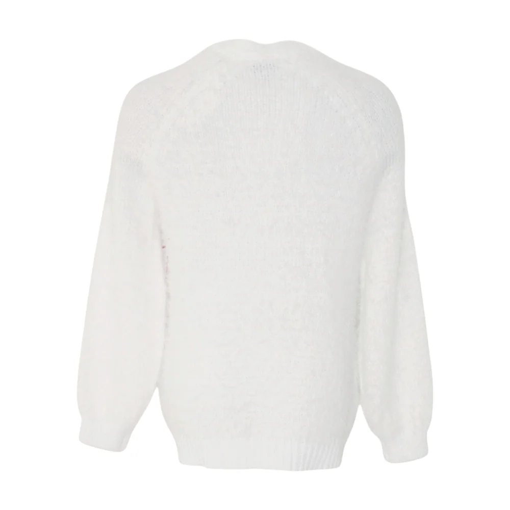 White Cardigan Sweater - Image 2