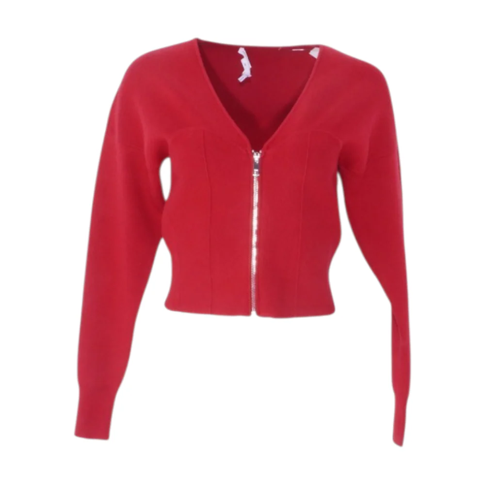 Red Cardigan Sweater