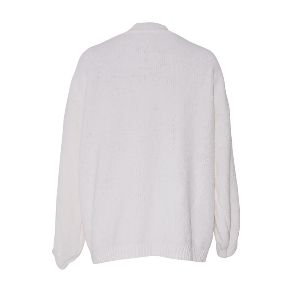 White Cardigan Sweater - Image 2