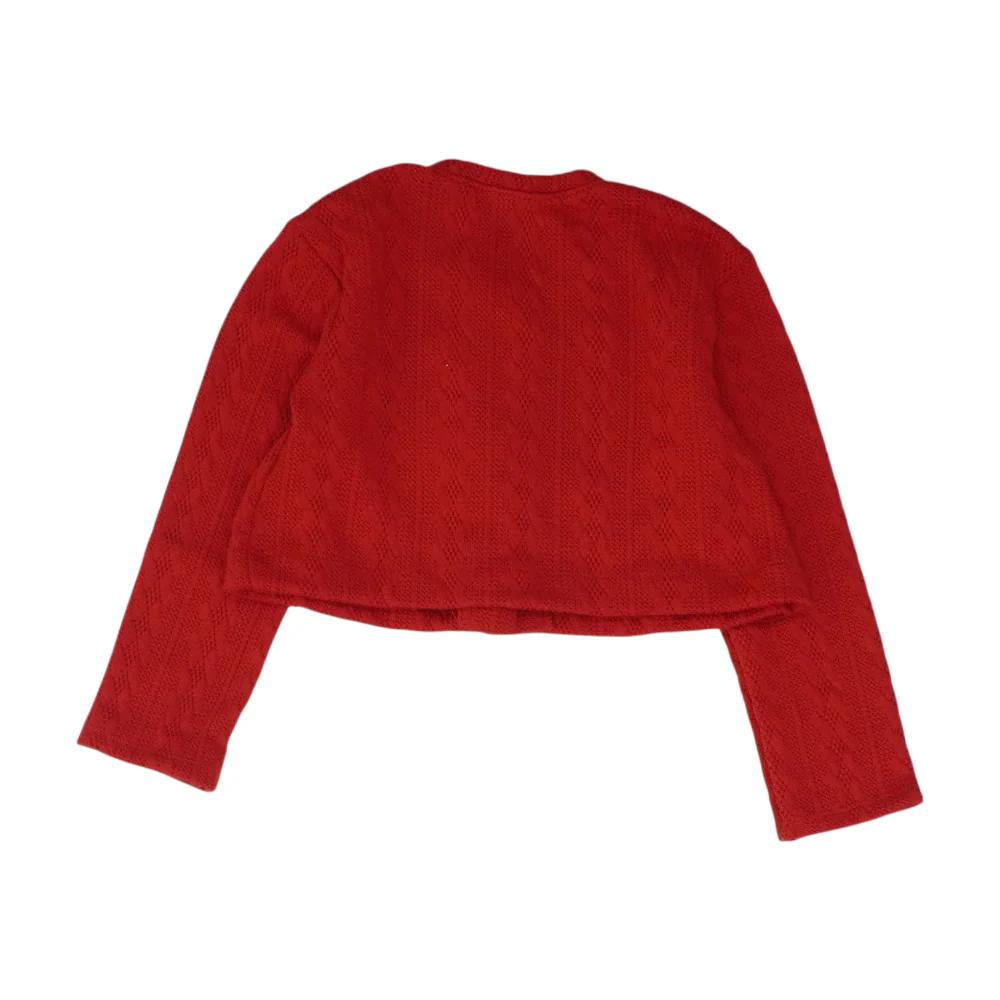 Red Cardigan Sweater - Image 2