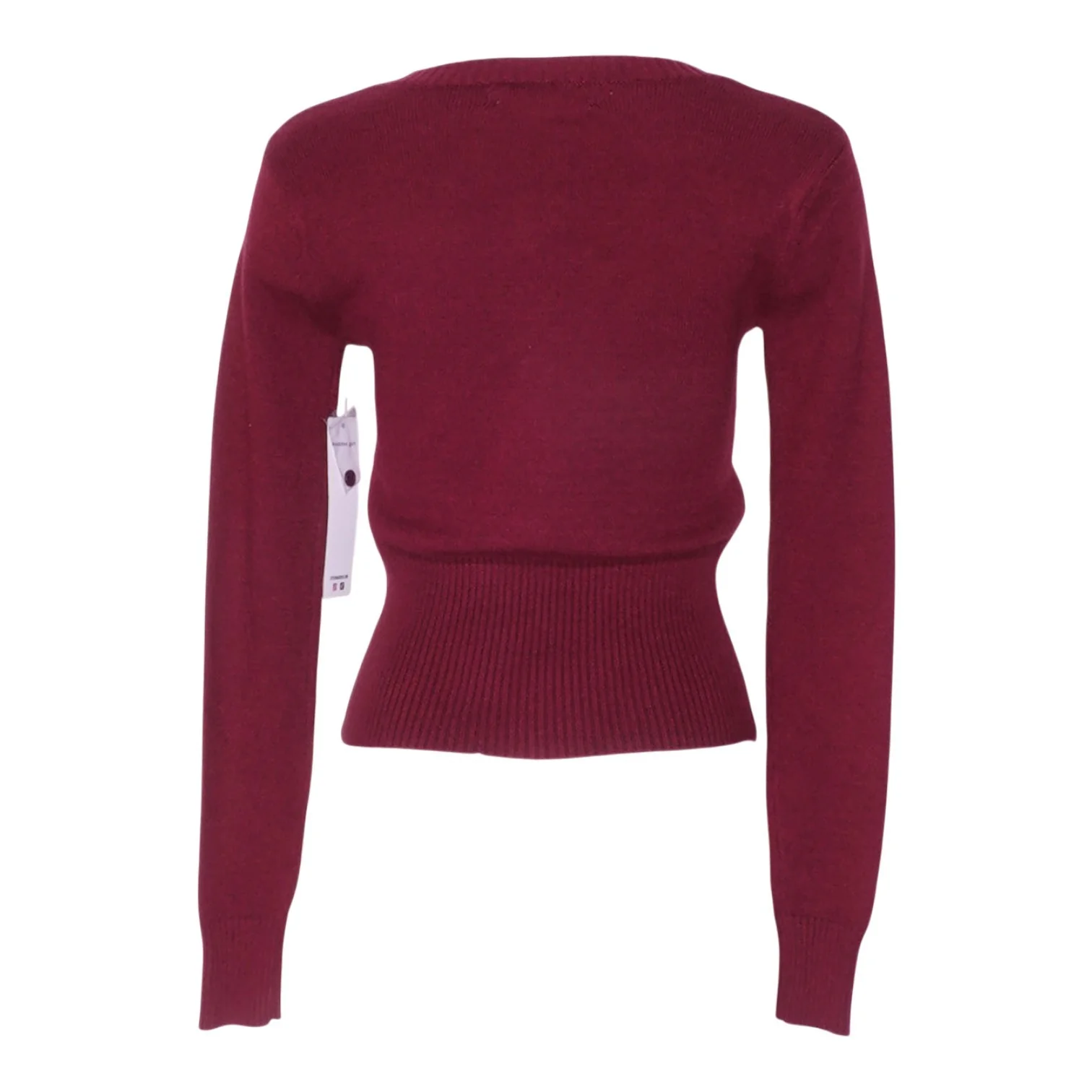 Maroon Cardigan Sweater - Image 2