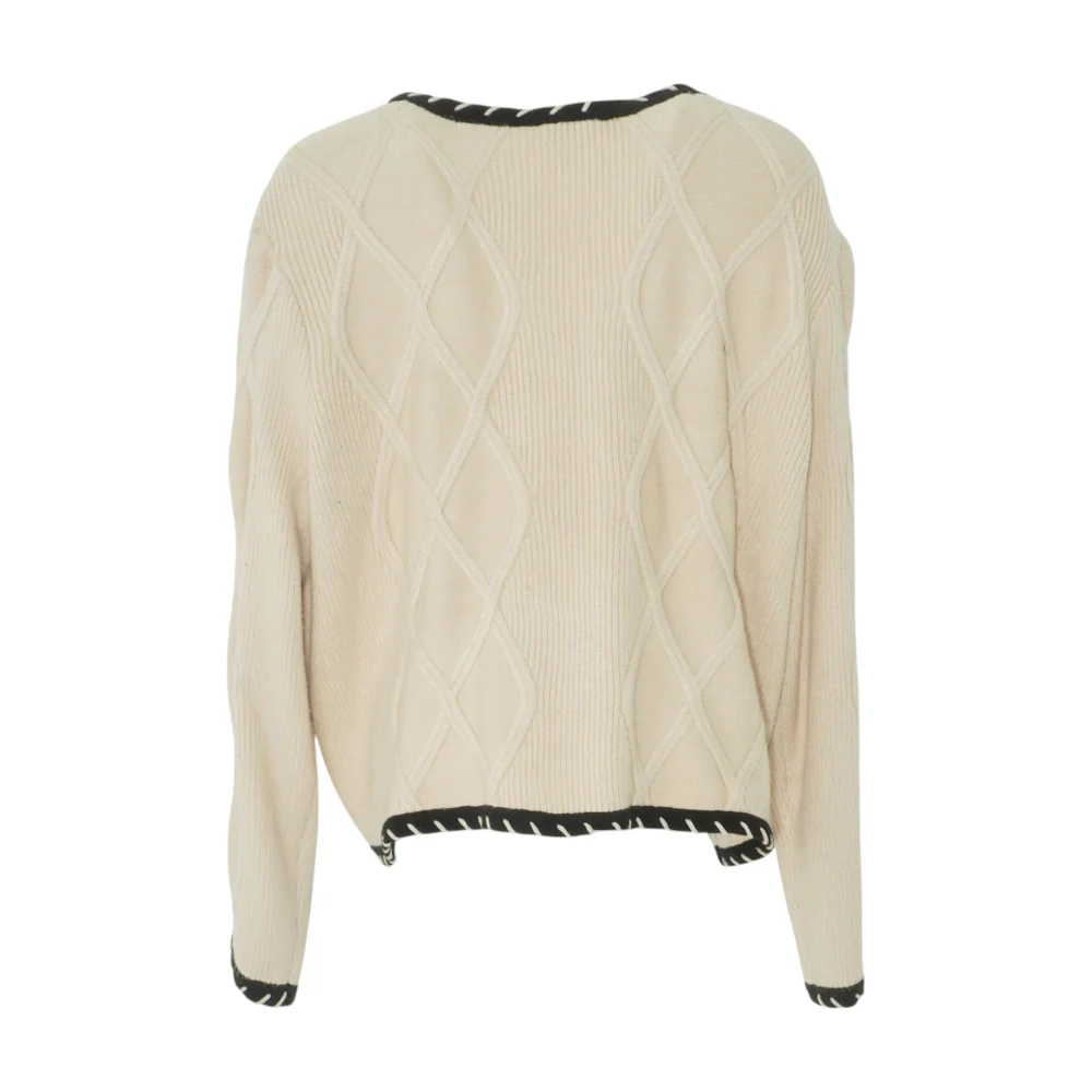 Beige Cardigan Sweater - Image 2