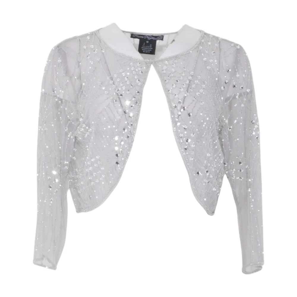 Gray Cropped Cardigan