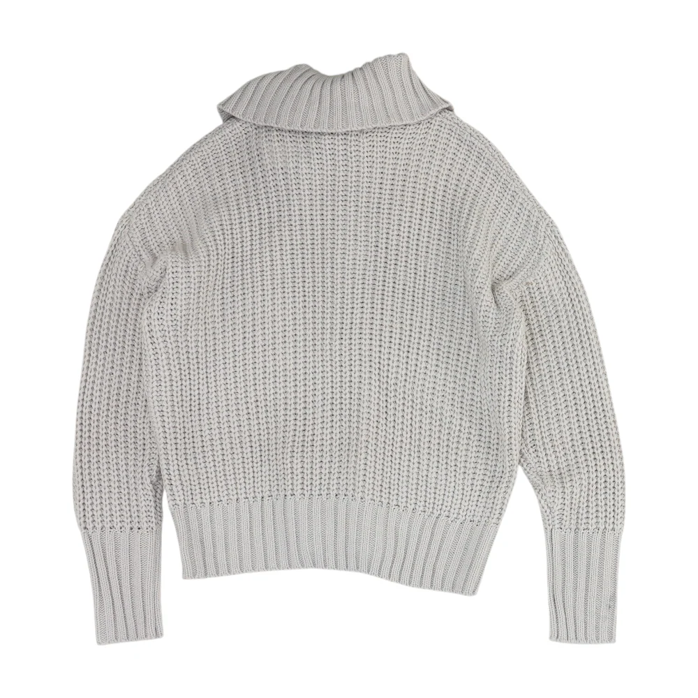 Gray Cardigan Sweater - Image 2