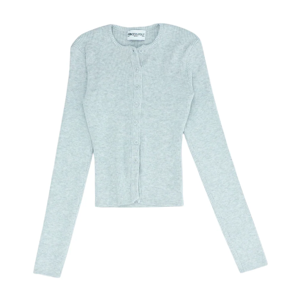 Gray Cardigan Sweater
