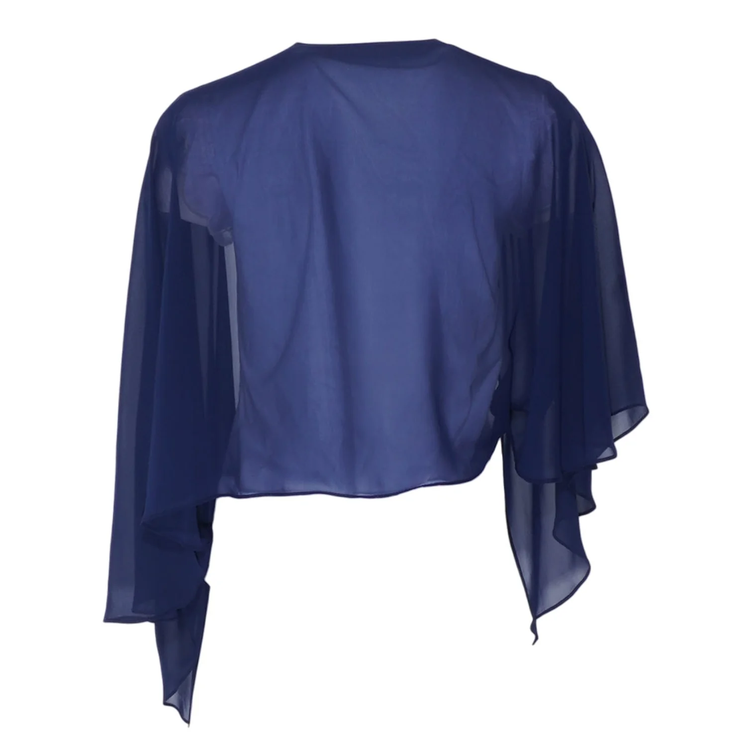 Navy Cropped Cardigan - Image 2