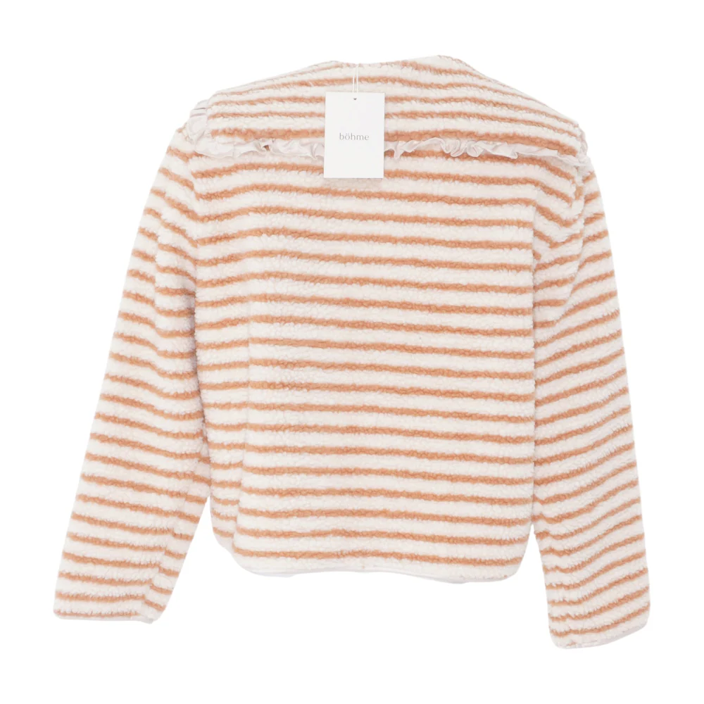 Beige Striped Coat - Image 2