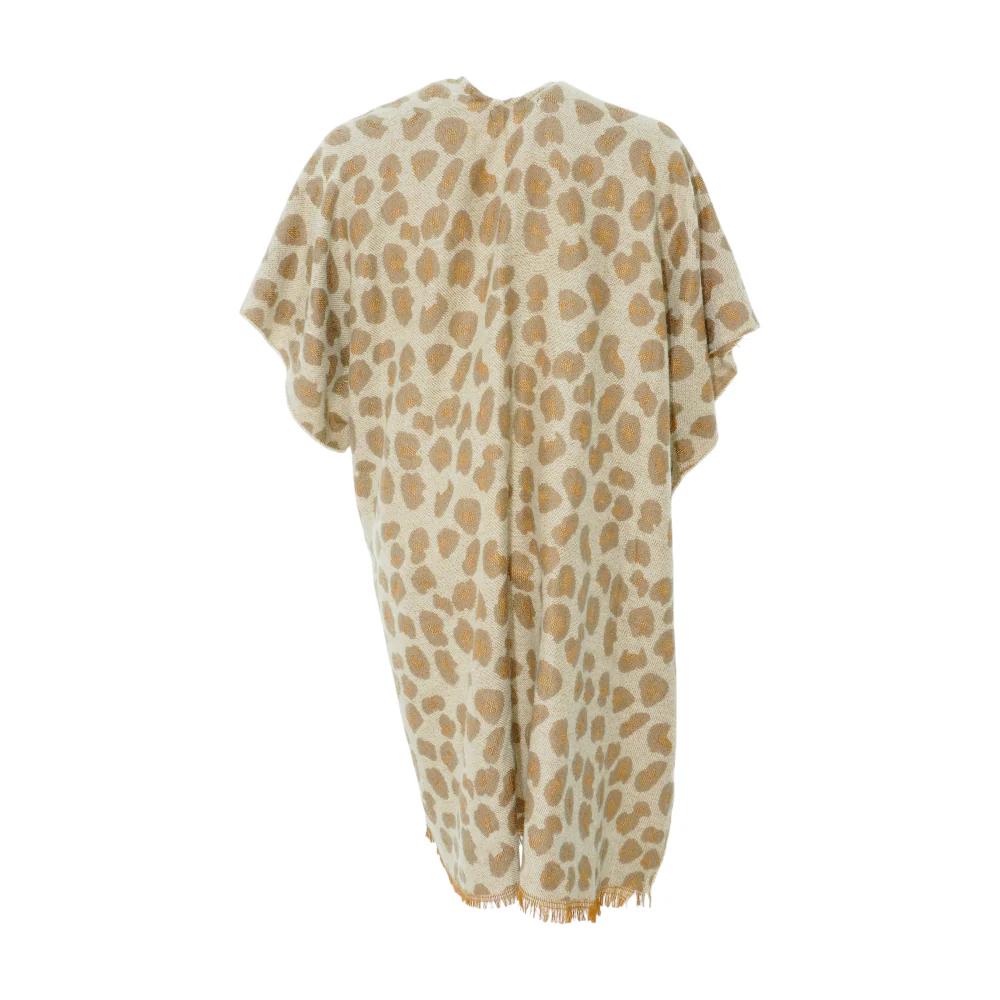 Beige Animal Print Cardigan Sweater - Image 2
