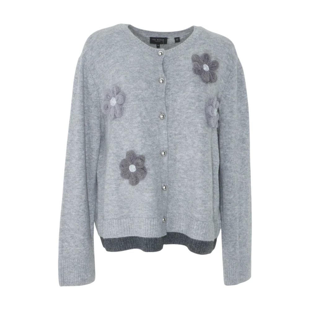 Gray Cardigan Sweater