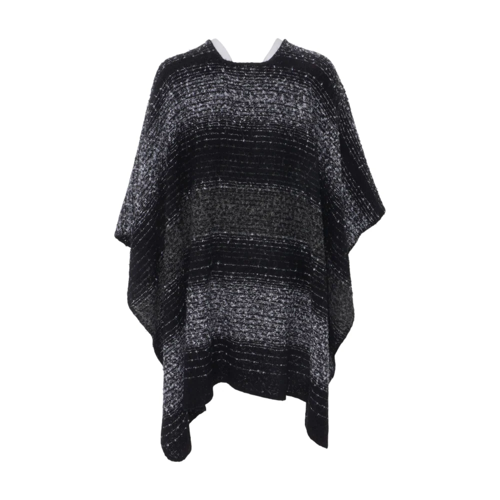 Black Striped Cardigan Sweater - Image 2