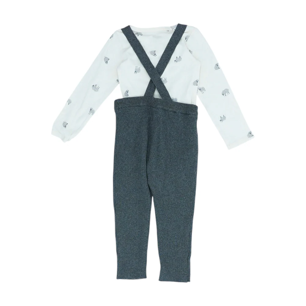 Ivory Print Long Sleeve Set - Image 2