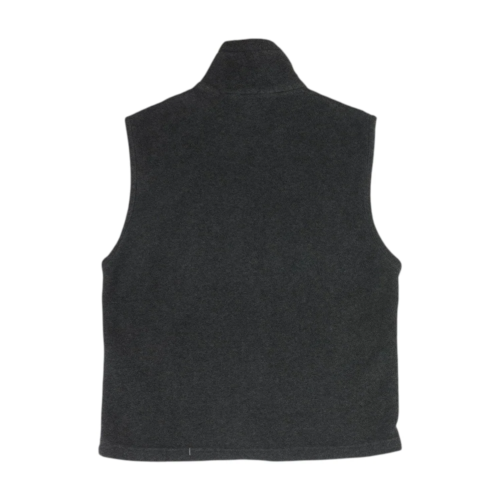 Vintage Gray Solid Casual Vest - Image 2