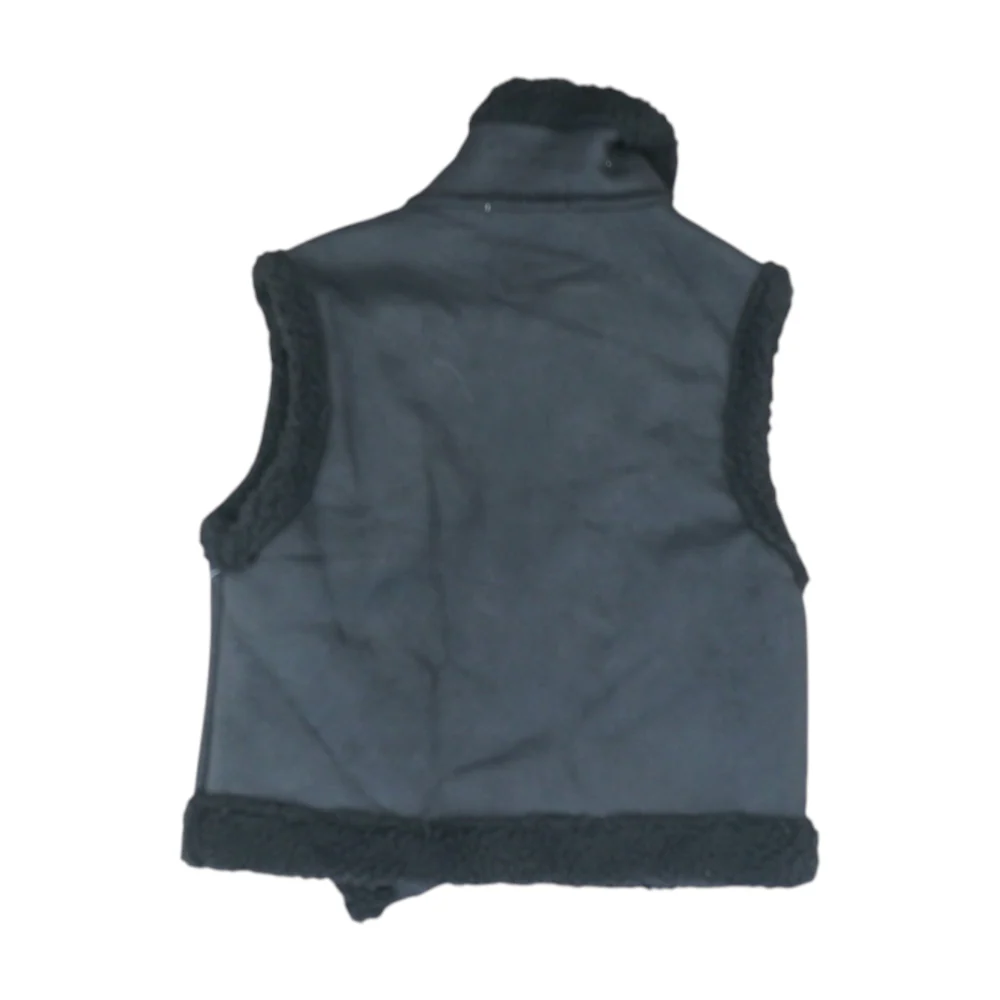 Black Solid Casual Vest - Image 2