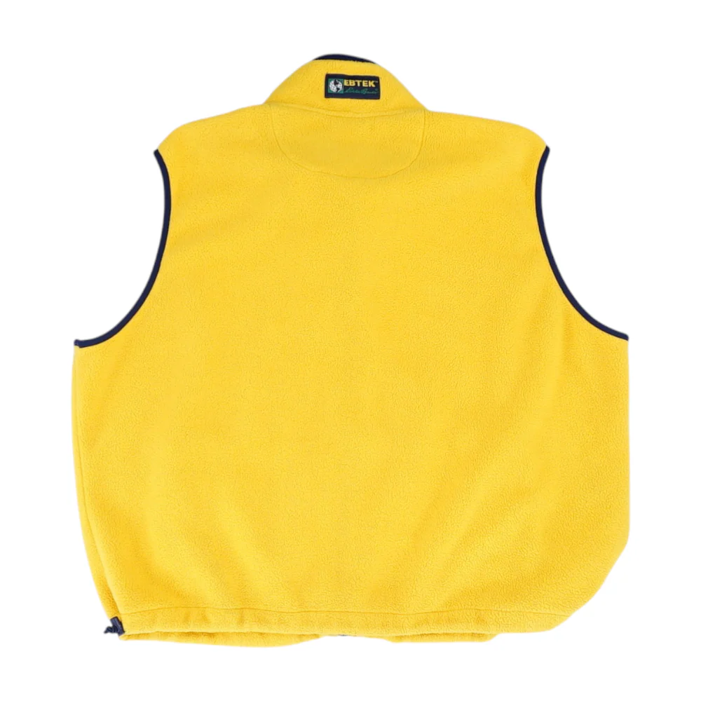 Yellow Solid Casual Vest - Image 2