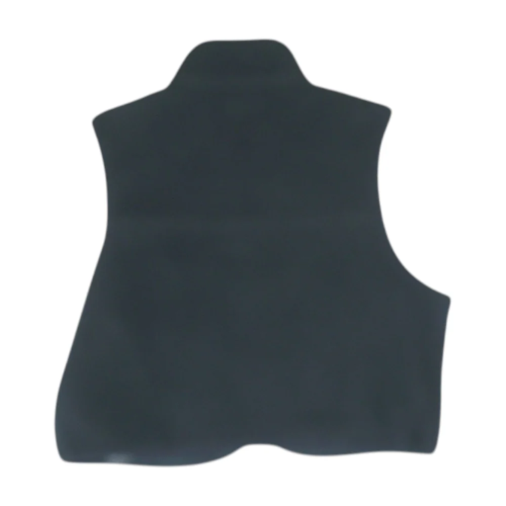 Black Solid Casual Vest - Image 2