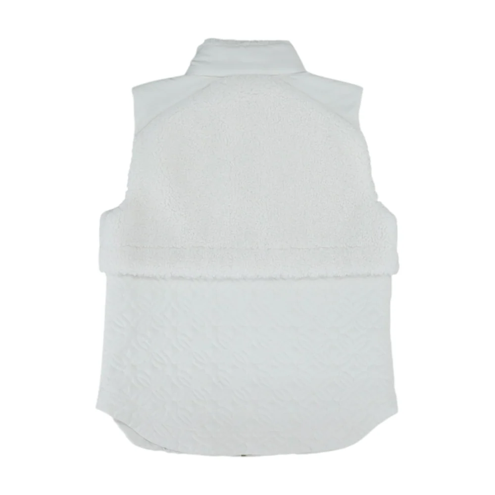 White Solid Casual Vest - Image 2