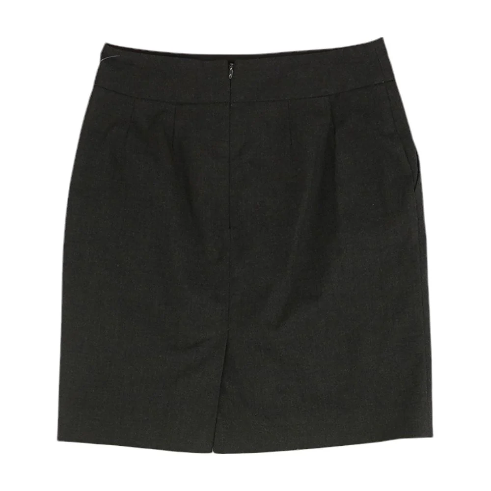 Charcoal Solid Midi Skirt - Image 2