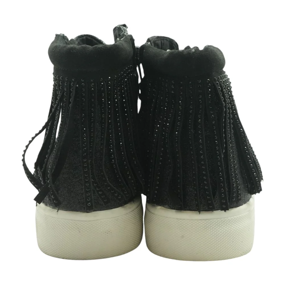 Charle Fringe Black Athletic Shoes - Image 2