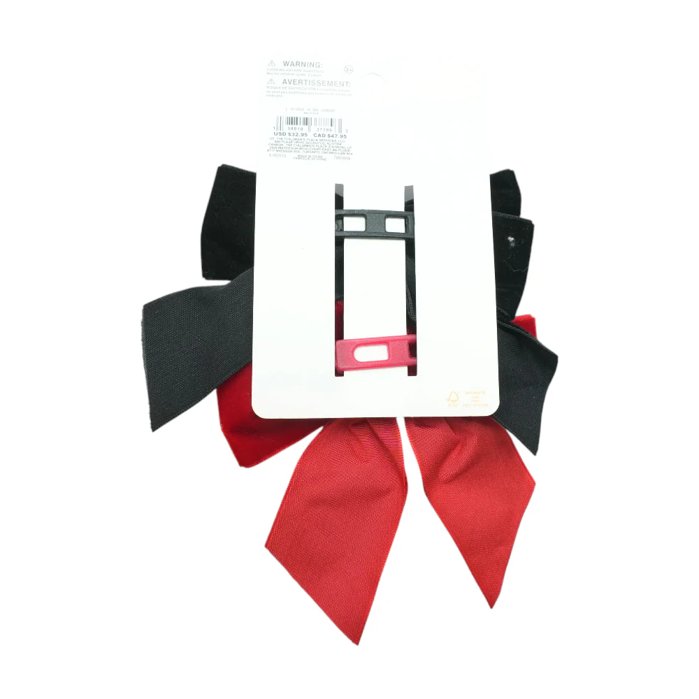 Girls Bow Heart Hair Clip Pack - Royal Christmas - Image 2