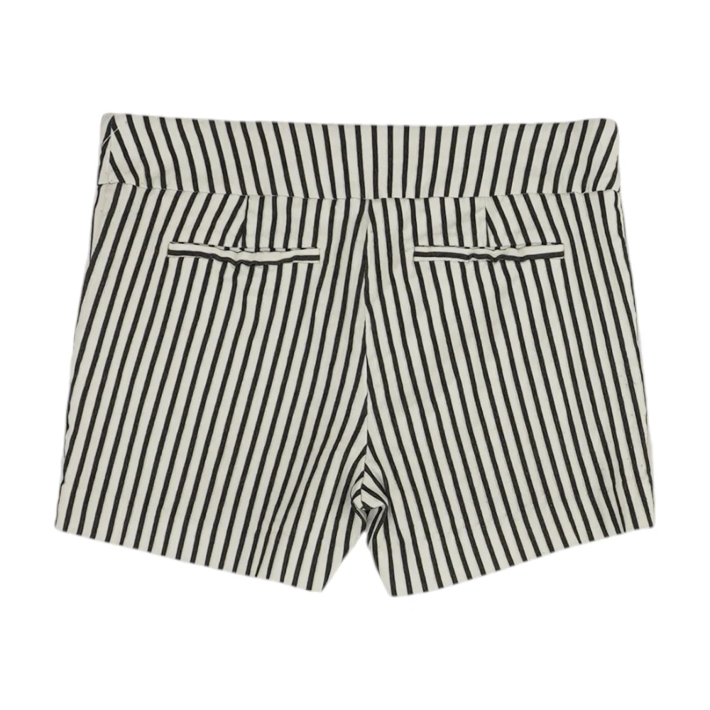 White Striped Chino Shorts - Image 2