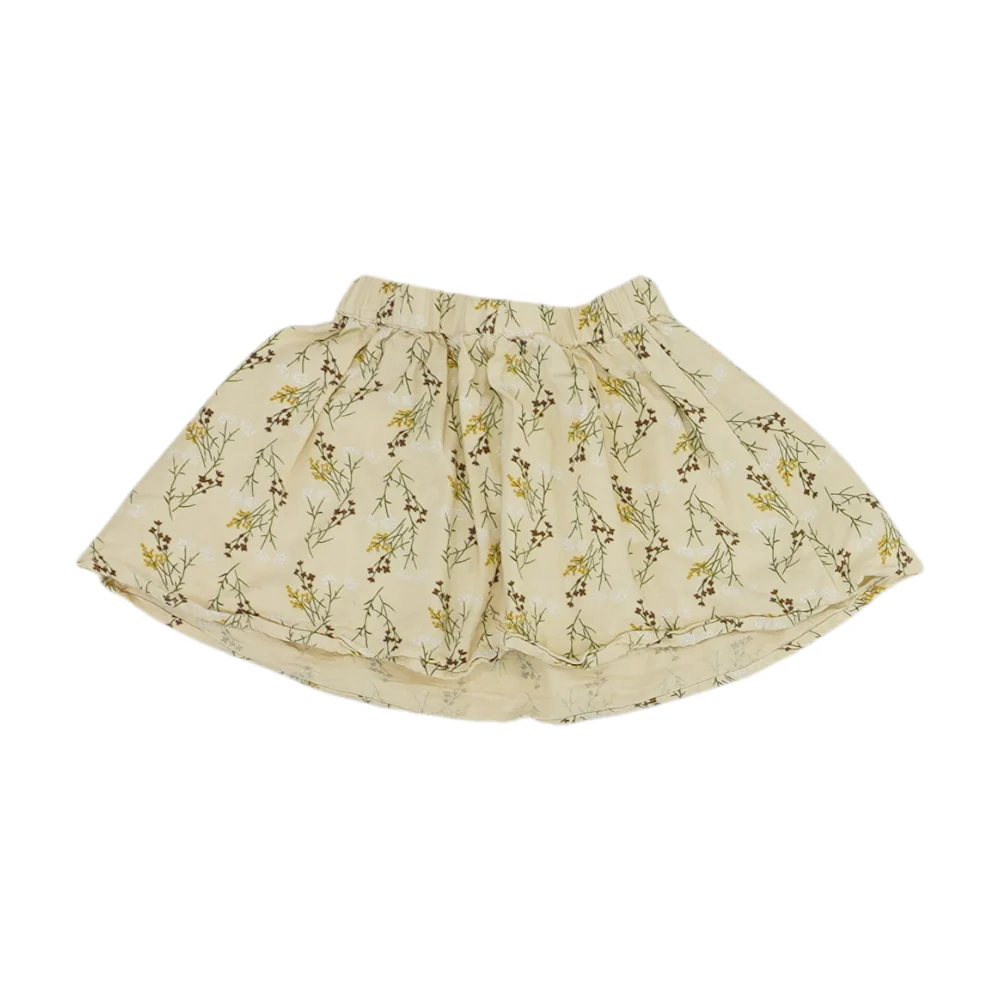 Beige Floral Skirt - Image 2