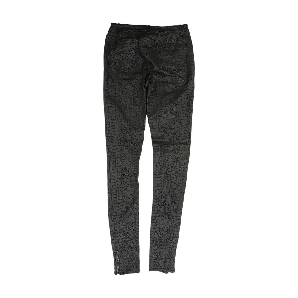 Charcoal Animal Print Skinny Pants - Image 2